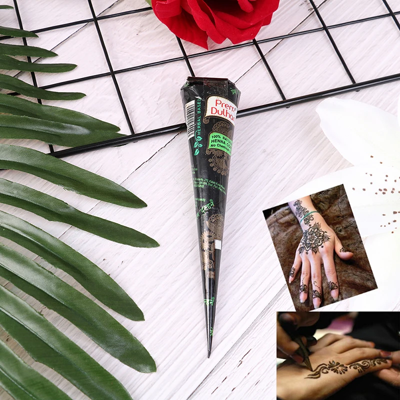 Высокое качество 1 шт. натуральная хна паста конус боди арт Краска сексуальный