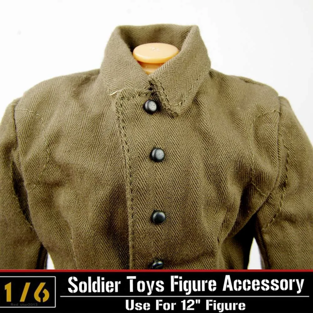 1:6 фигурку одежда модель аксессуаров военного WWII немецкий солдат пальто форма