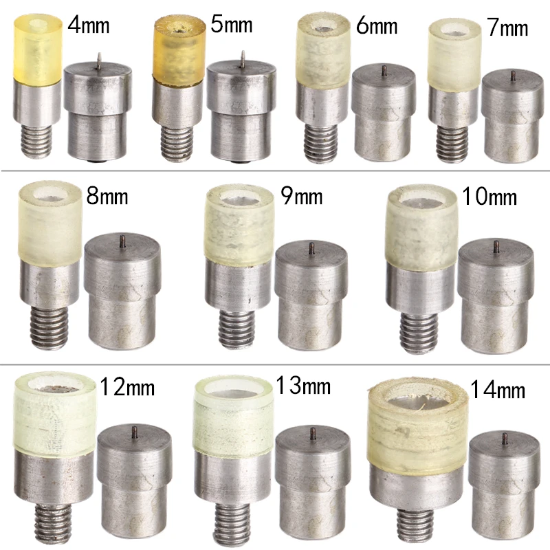 

One Side Rivets Installation Tool Hand Press Button Mold Clothing & Accessories 4mm 5mm 6mm 7mm 8mm 9mm 10mm 12mm 13mm 14mm 15mm