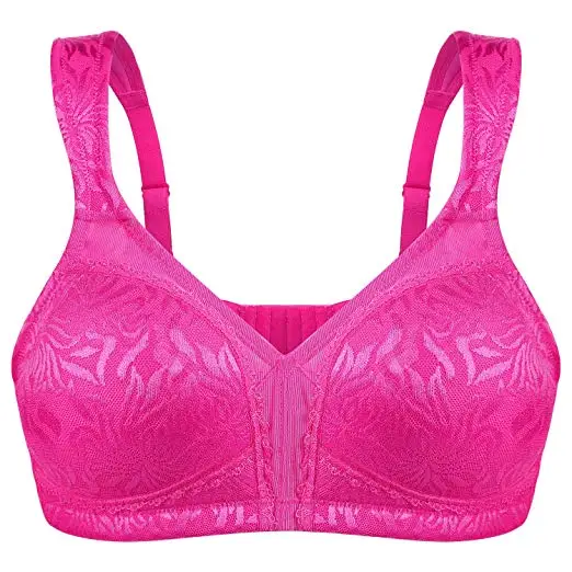 rose red WingsLove Для женщин полный охват мягкие удобные Бюстгальтер Minimizer без «косточек бюстгальтер - Цвет: rose red