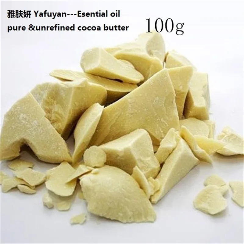 Косметика YAFUYAN 100 г чистое какао масло сырье нерафинированное базовое