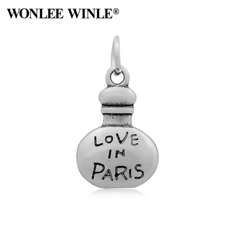 Wonlee Winle Love in Парижский Парфюм Бутылка подвески из нержавеющей стали застежка