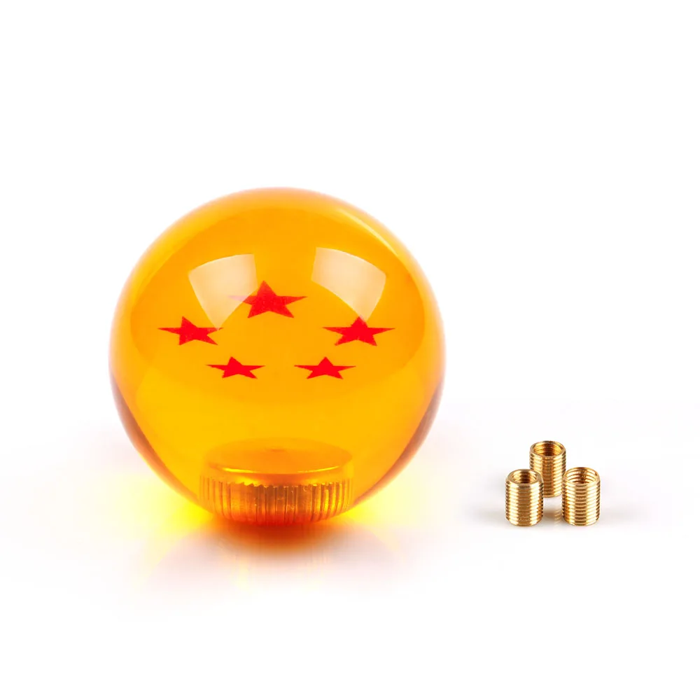 RASTP-новое поступление Dragon Ball ручка переключения передач 57 мм диаметр 1-7 звезда акрил для универсального автомобиля RS-SFN042