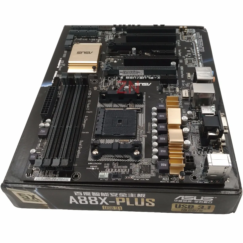 Оригинальный новая настольная Материнская плата ASUS A88X PLUS/USB 3 1 материнская Socket FM2 +