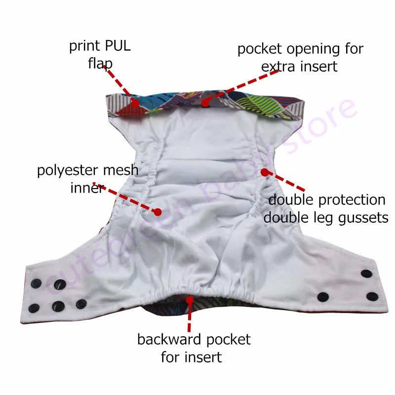 3 шт. подгузники для детей один размер|bamboo diaper|pocket cloth diapercloth pocket diaper |