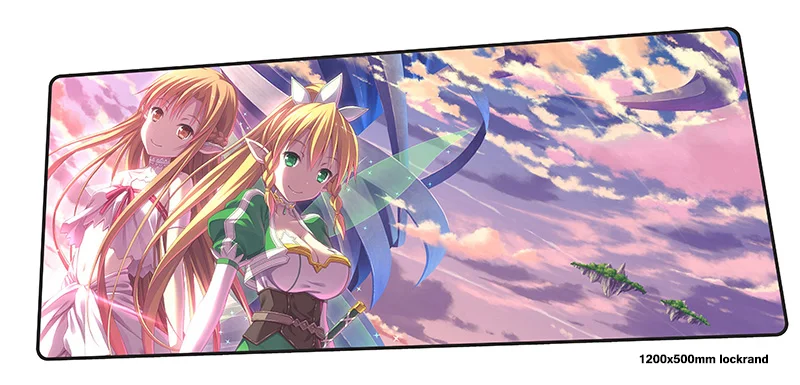 Коврик для мыши Sword Art Online игровой эстетический коврик 120x50 см ноутбука подставка