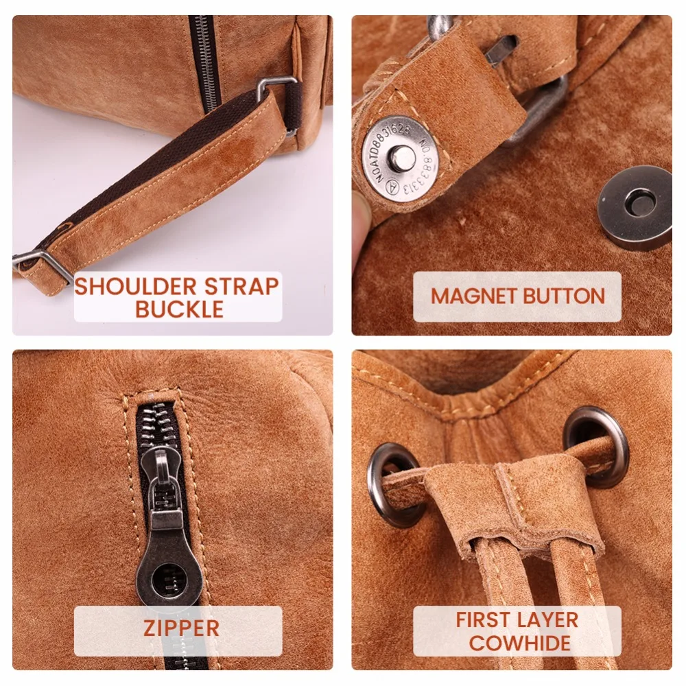 Рюкзак женский мужской школьный из натуральной кожи | Багаж и сумки