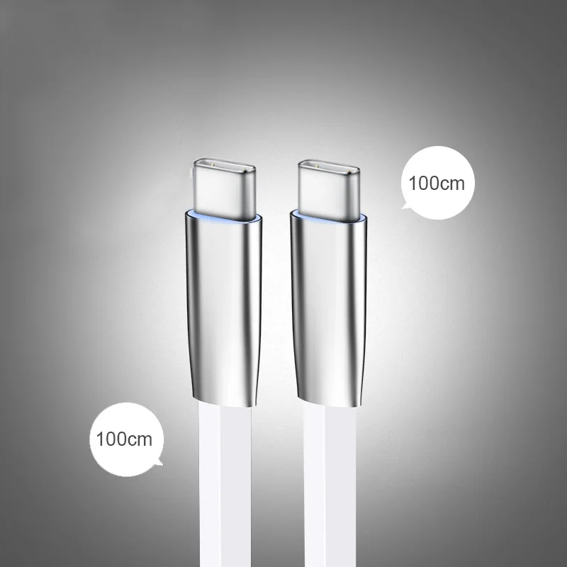 Кабель для зарядного устройства USB type C для Galaxy S8 S9 S10 e Plus huawei P20 P30 Pro Быстрая зарядка 1 м type-C type c мобильный шнур для телефона - Цвет: Белый