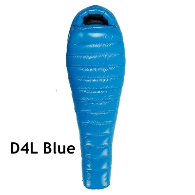 D4 L BLUE Aegismax сверхлегкий сгущает мешки-мумия спальный мешок белая утка вниз открытый отдых туризм D1000 / D1300 / D1500 Slaapzak зима спальный мешок взрослый спальник туристический мешок спальный туризм - Цвет: D4 L BLUE