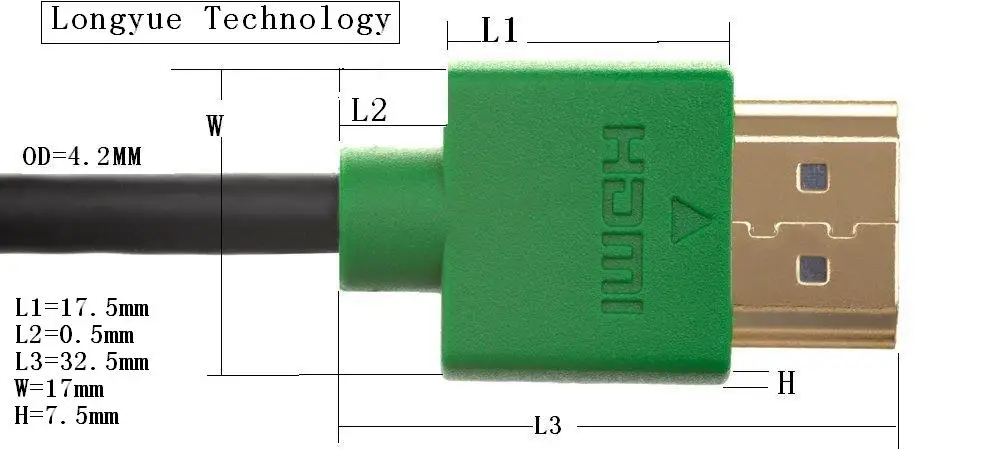 10 шт./лот 0.5m1M2M3m5m10m Тонкий HDMI кабель с Ethernet 1 4 для HD TV/Xbox 360/PS3/Playstation 3/SkyHD/Blu Ray DVD|cable hdmi