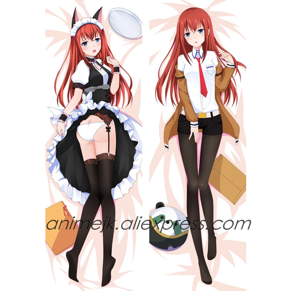 Аниме JK Steins Gate Makise Kurisu Кристина Dakimakura тела подушку Чехол Hug Наволочка Чехол домашнего декора кровати