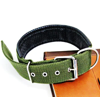 Ошейник для собак из мягкой кожи Большой питбул подкладка полипропиленовая пена