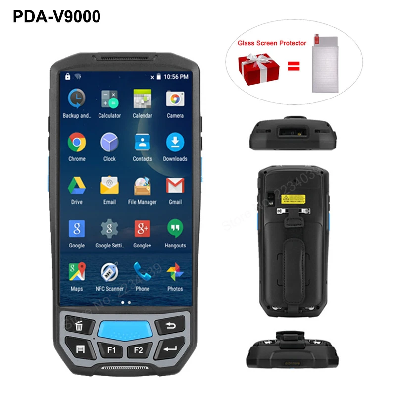 

4G Android7.0 handheld PDA 2 in 1 touch screen Pos termina wireless 1D2D barcode reader portable data collector