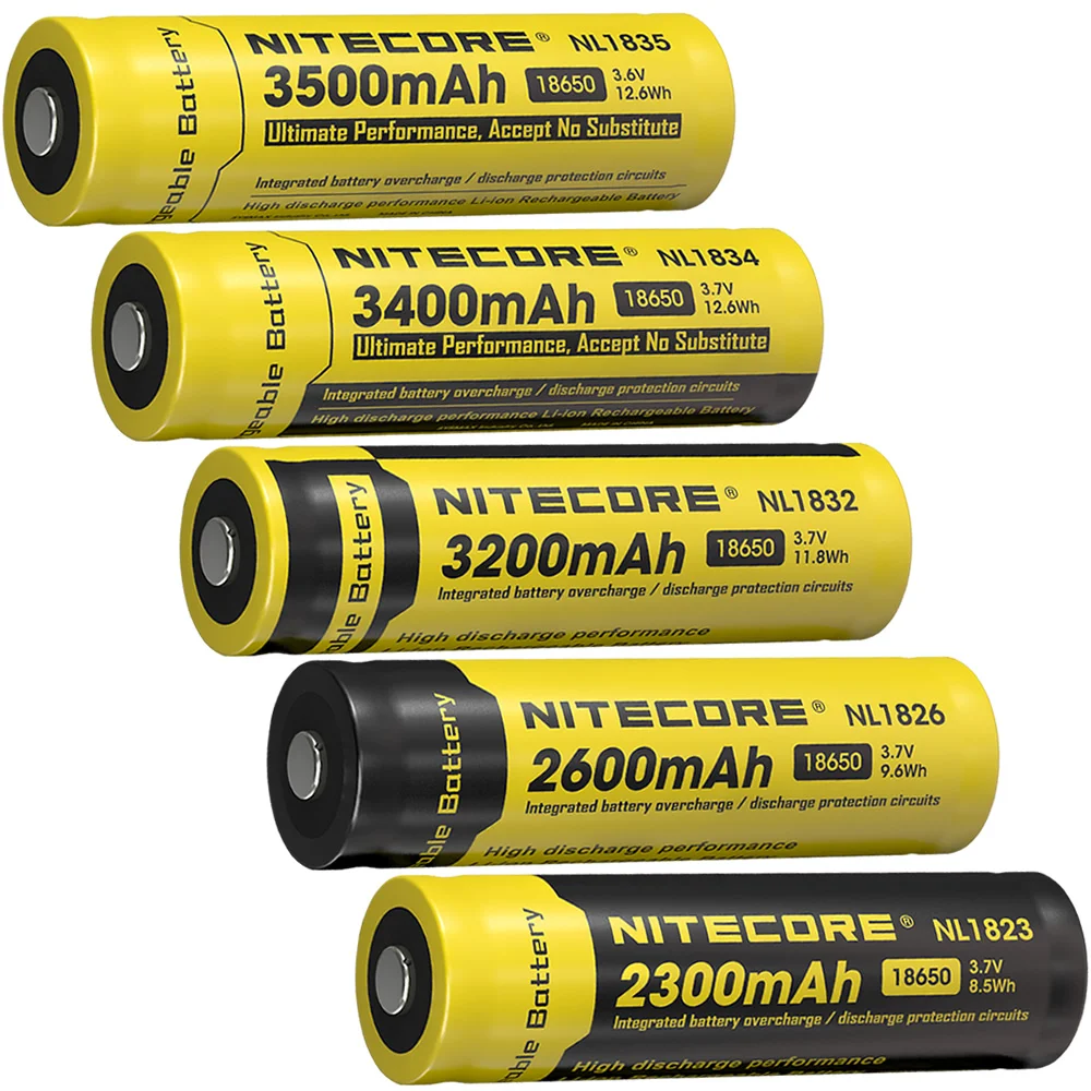 NITECORE NL1823/NL1826/NL1832/NL1834/NL1835 3 7 В литий-ионная Защитная Батарейная кнопка для фонарей