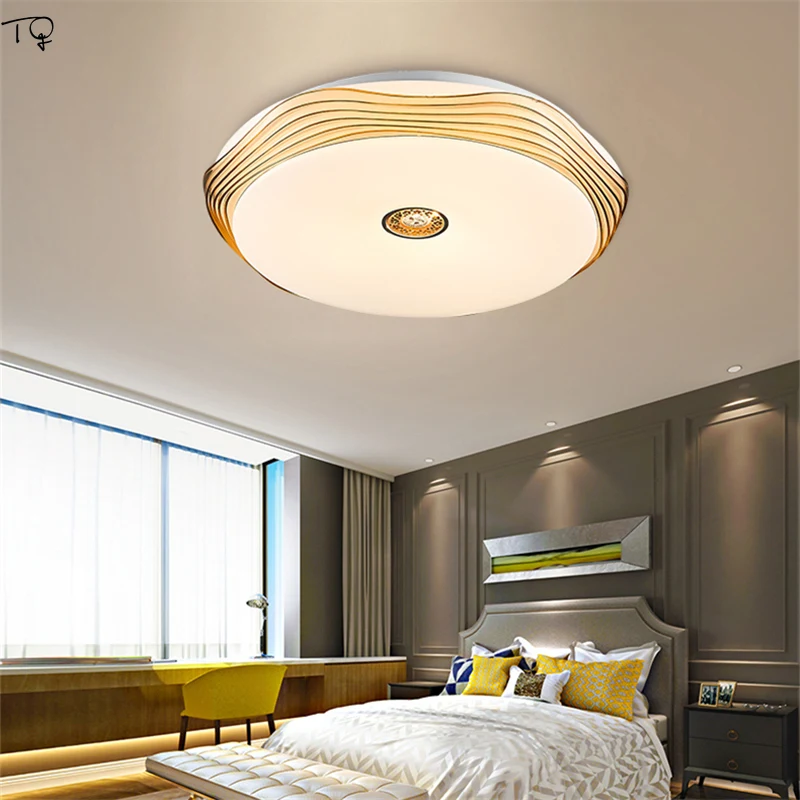 

Circular Ceiling Lamp Led Tricolor Dimming Modern Simple Living Room Bedroom Balcony Warm Romantic Kitchen Dining Decor Home
