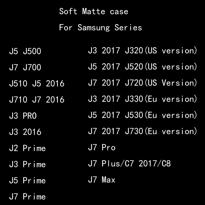 Матовый Силиконовый ТПУ мягкий чехол для Samsung J3 J5 J7 Pro J510 J520 J530 J320 J330 J710 J720 J730 2016 2017 J2