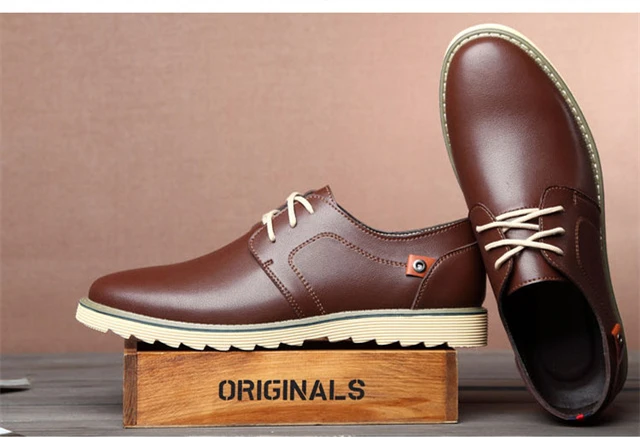 FABRECANDY Plus size 37-48 Men Shoes England Trend Casual Leather Breathable Male Footear Loafers Men's Flats | Обувь