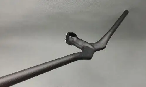 Матовый 3K Углеродное волокно горный mtb велосипед подъемный руль интегрированный