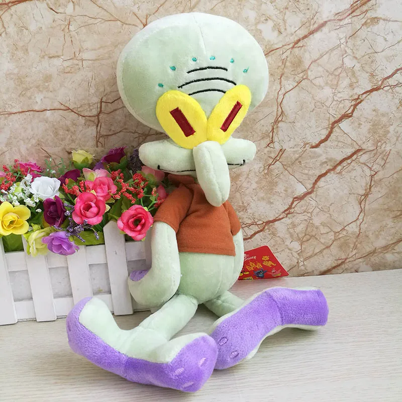 35cm squidward Губка Боб сквидворд крабы песчаный Гари плюшевая игрушка 20-35 см Хорошее качество Детская игрушка подарок на день рождения чучела анимолл кукла - Цвет: 35cm squidward