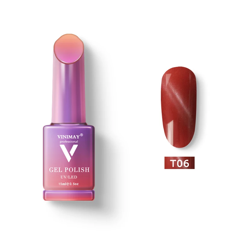 T06 VINIMAY Гель-лак для ногтей vernis полуперманентный УФ-Гель-лак для ногтей - Цвет: T06