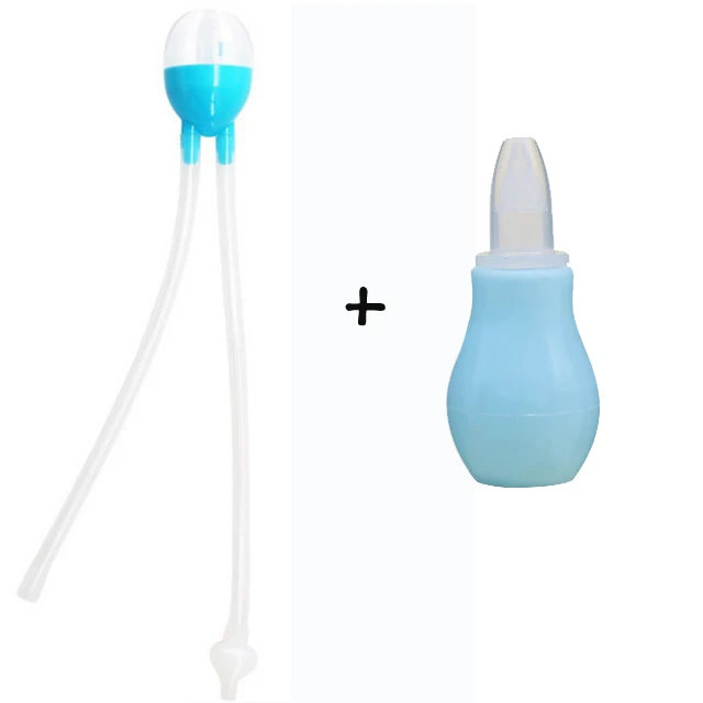 Blue set-2pcs Носовой рот всасывающее устройство дети ребенок сосет уход за носом безопасный нетоксичный силиконовый носовой аспиратор нюхать Чистка пылесосом всасывающее устройство - Цвет: Blue set-2pcs