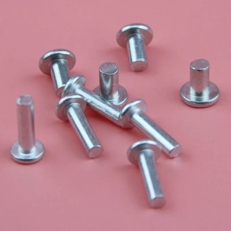 M3 Aluminum Rivets Flat Head Solid Rivet Size 6mm-20mm 100PCS | Обустройство дома