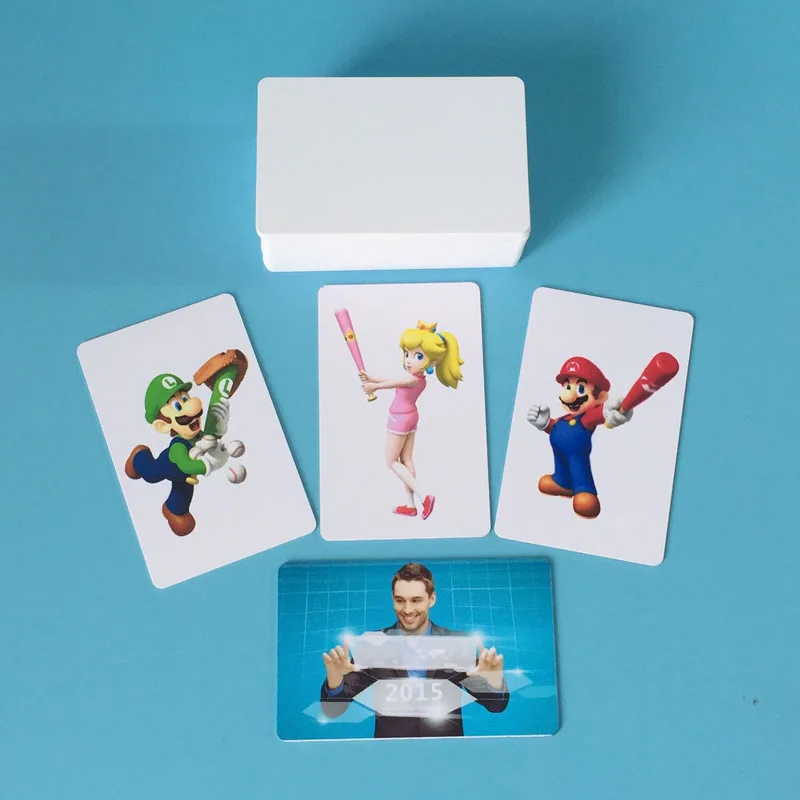 100PCS glossy White Blank inkjet printable PVC Card Waterproof plastic ID business card no chip for Epson Canon printer | Компьютеры и