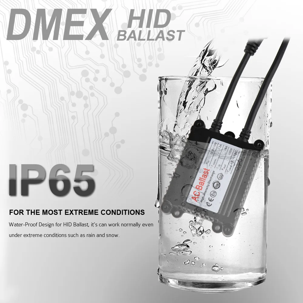 DMEX 12V AC 35 Вт Быстрый старт комплект ксеноновых фар, Высокопрочная конструкция Замена фар H1 H3 H4 H7 H8 H9 H11 9005 9006 D2H 9012 HIR2 4300K 6000K 8000K