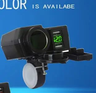 12-24 V мотоциклетная зажигалка 2 USB зарядное устройство адаптер питания