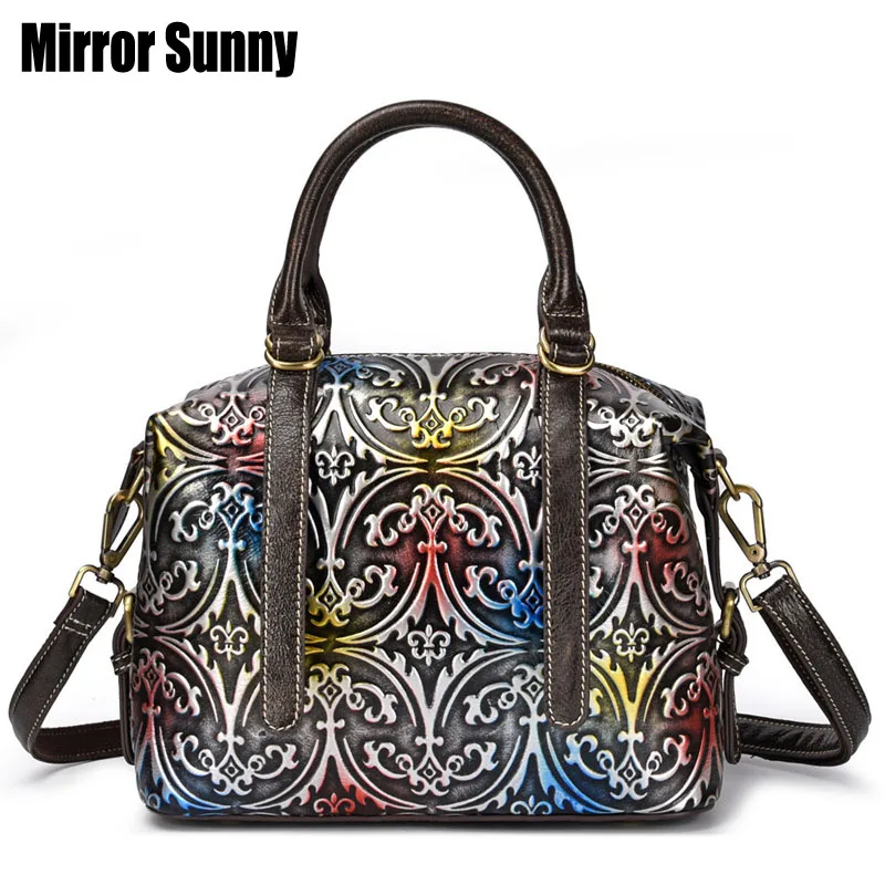 Высококачественные Женские сумки из 100% натуральной кожи винтажная сумка через