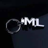 ML Брелоки для Mercedes Benz A B C E S R CLS GL GLK GLC ML SLK GLA GLE 3D автомобильный брелок Металлический брелок для ключей кольца брелоки - Название цвета: ML