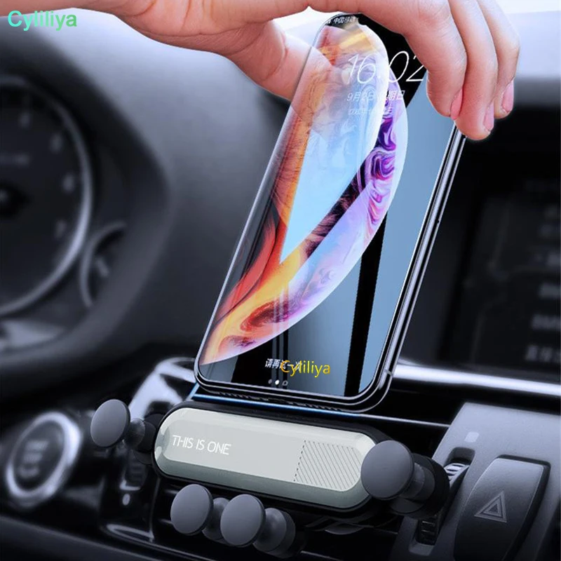 100Pcs This is One Air Vent Mount Mobile Smart Phone Holder Car holder Gravity sensing bracket In retail package | Мобильные