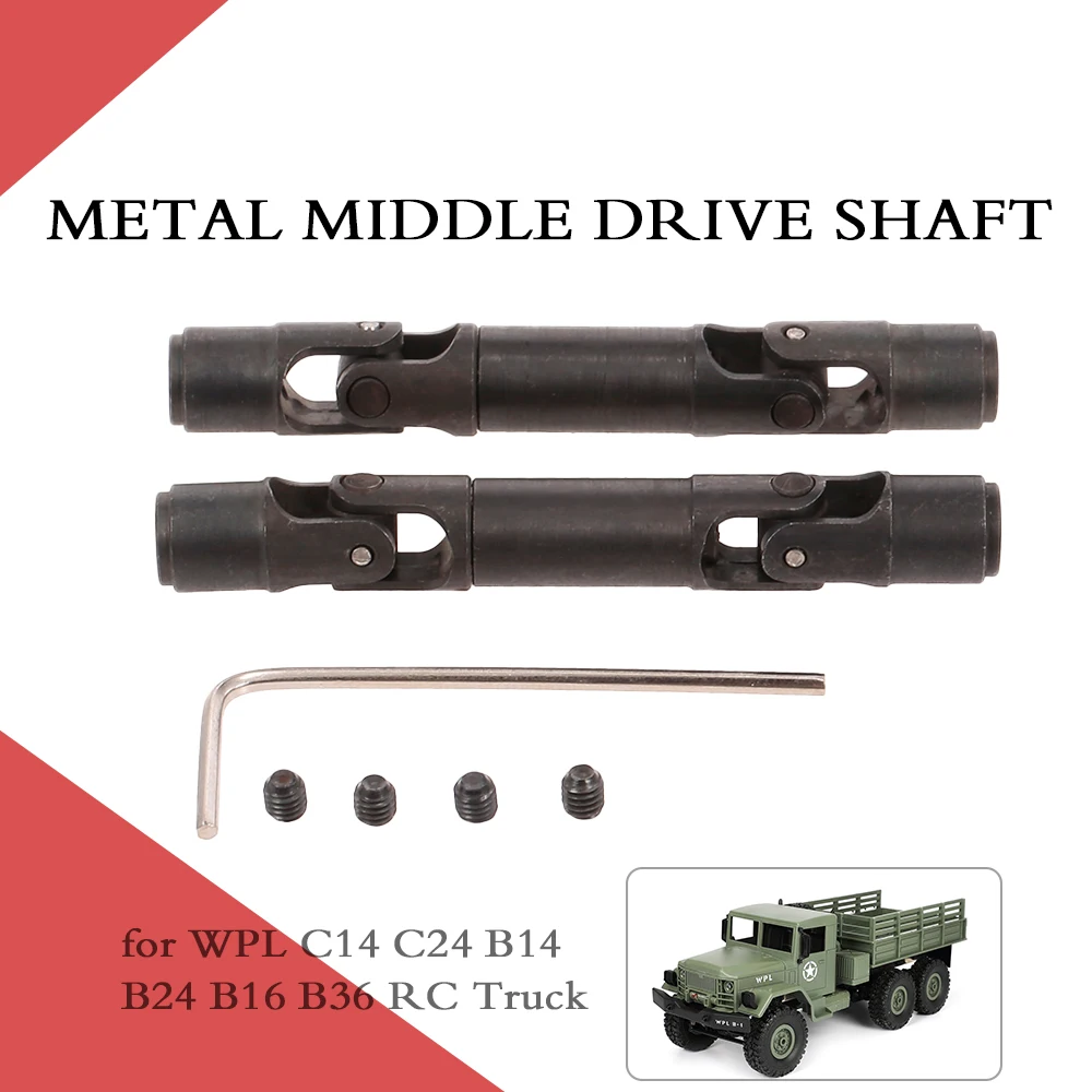 Универсальный металлический приводной вал среднего размера для WPL C14 C24 B14 B24 B16 B36