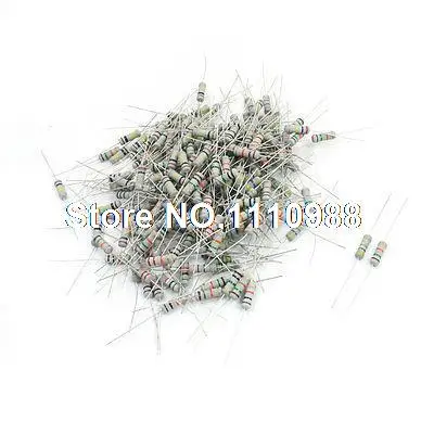 

200 Pcs Axial 4 Color Ring Carbon Film Resistors Assortment Kit for PCB