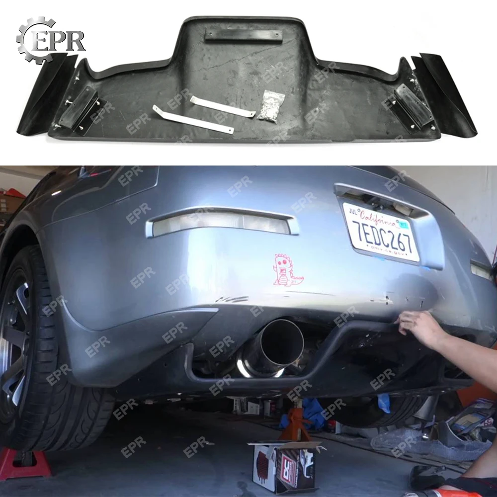 Задний диффузор из стекловолокна для Nissan 03 08 Z33 350z Infiniti G35 Coupe 2D JDM TS Style FRP 6 шт. (с