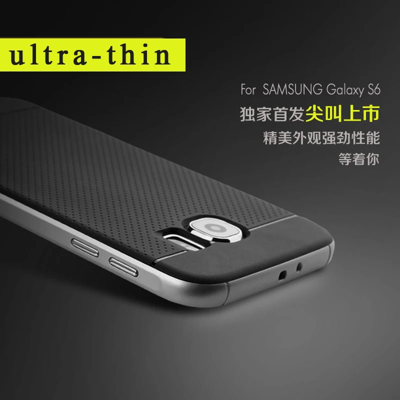 Для samsung galaxy s6 Чехол Бренд iPaky для edge Силиконовая задняя крышка + PC Рамка coque чехол s