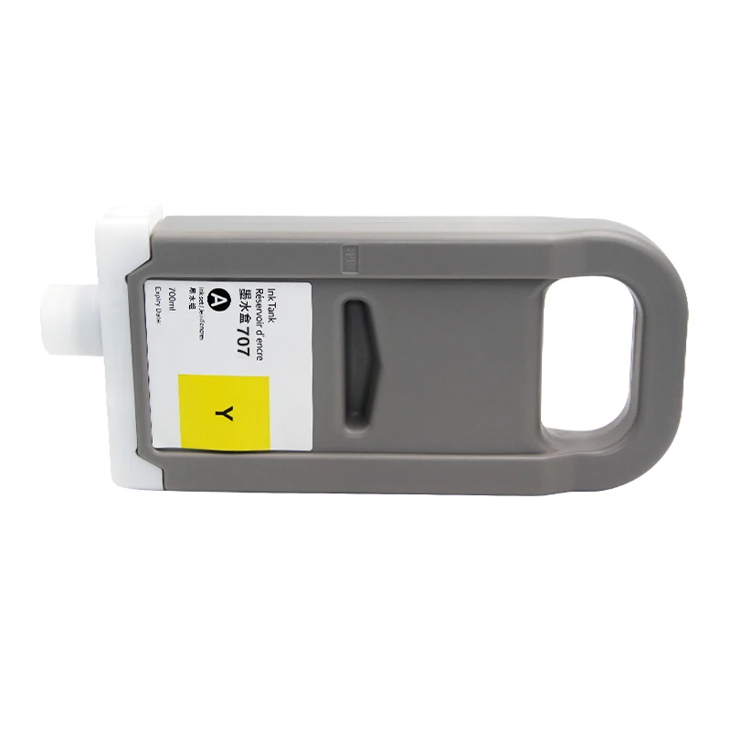 Цвет: желтый Цельный PFI707 PFI 707 для Canon IPF 830 840 850 IPF830 IPF840 IPF850 принтер совместимый чернильный картридж с чипом и чернилами - Цвет: Цвет: желтый