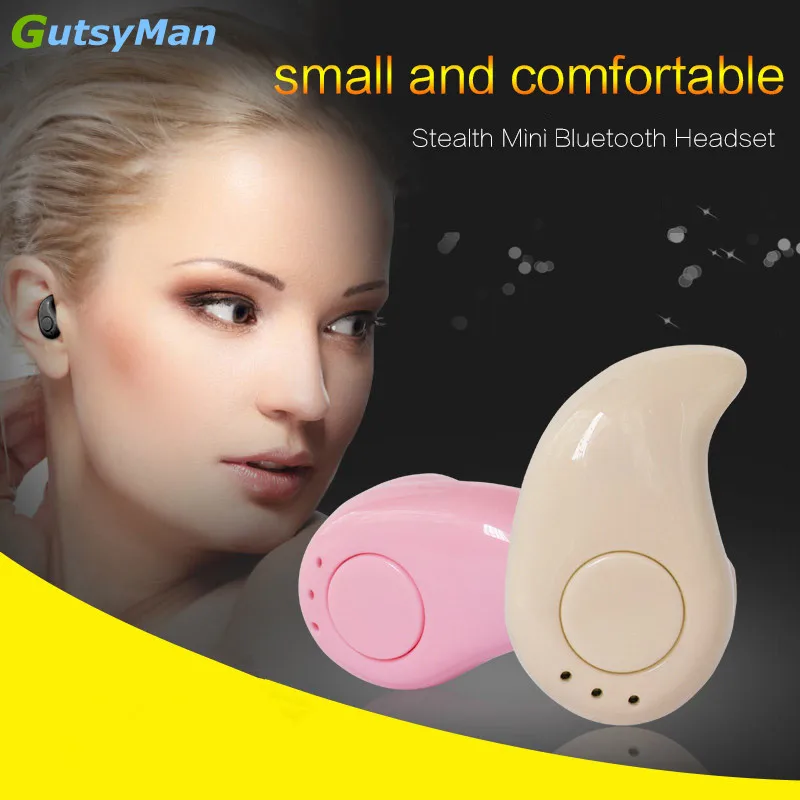 GutsyMan S530 мини Беспроводной Bluetooth наушники вкладыши спорта с микрофоном гарнитура