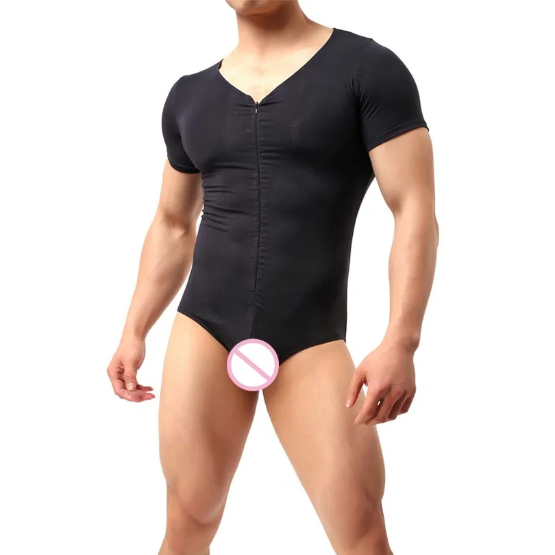 Новый 2018 Эротическое белье Горячая Мужская Wrestling Singlet Тедди боди модальные