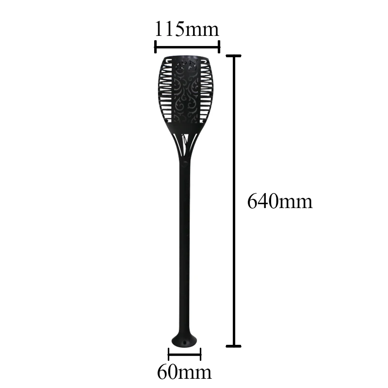 Solar Flame Flickering Lawn Lamp Led Dancing Light Waterproof Outdoor Garden decoration Landscape Lighting Path | Освещение