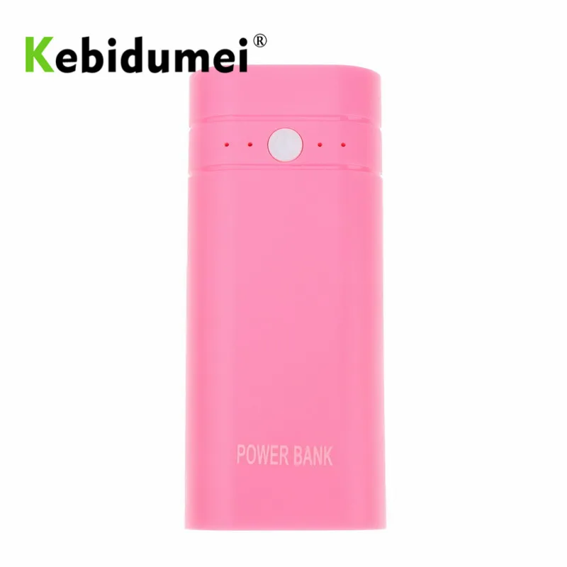 Kebidumei 2X 18650 Mini USB Power Bank зарядное устройство для аккумулятора чехол DIY комплект с