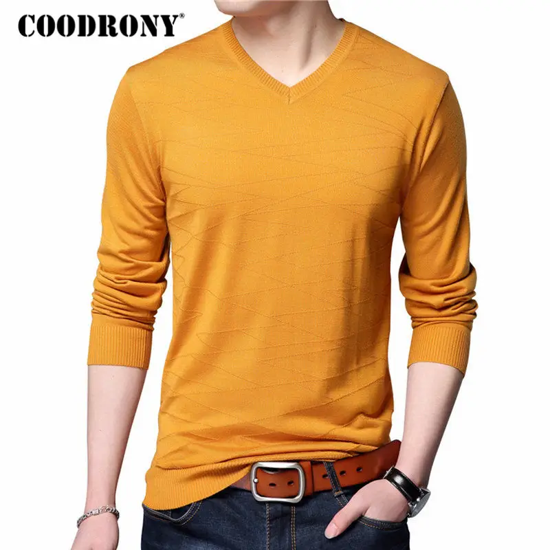 Мужской трикотажный свитер с V образным вырезом 7129|v-neck sweater men|men cotton sweaterbrand men |