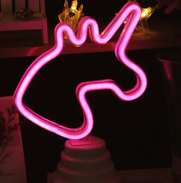 Unicorn TONGER настольная Светодиодная лампа для мороженого романтическая 3D настенная лампа домашний Декор Детский подарок - Испускаемый цвет: Unicorn