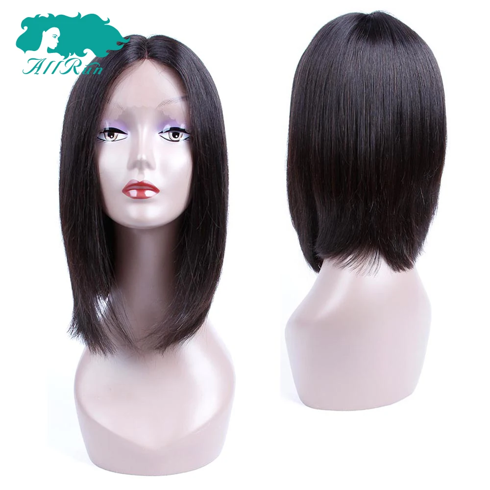 Allrun волос парики короткие Синтетические волосы на кружеве человеческих al парик с