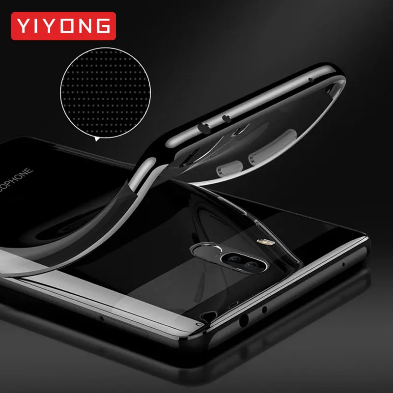 PocoPhone F1 прозрачный чехол YIYONG роскошный ТПУ Тонкий для Xiaomi силиконовый мягкий Xiami