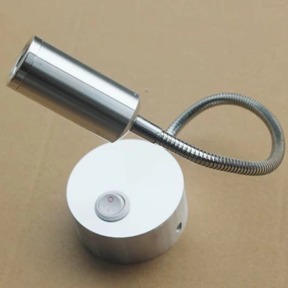 Алюминиевый гибкий светодиодный светильник для чтения 3 Вт светодиодные