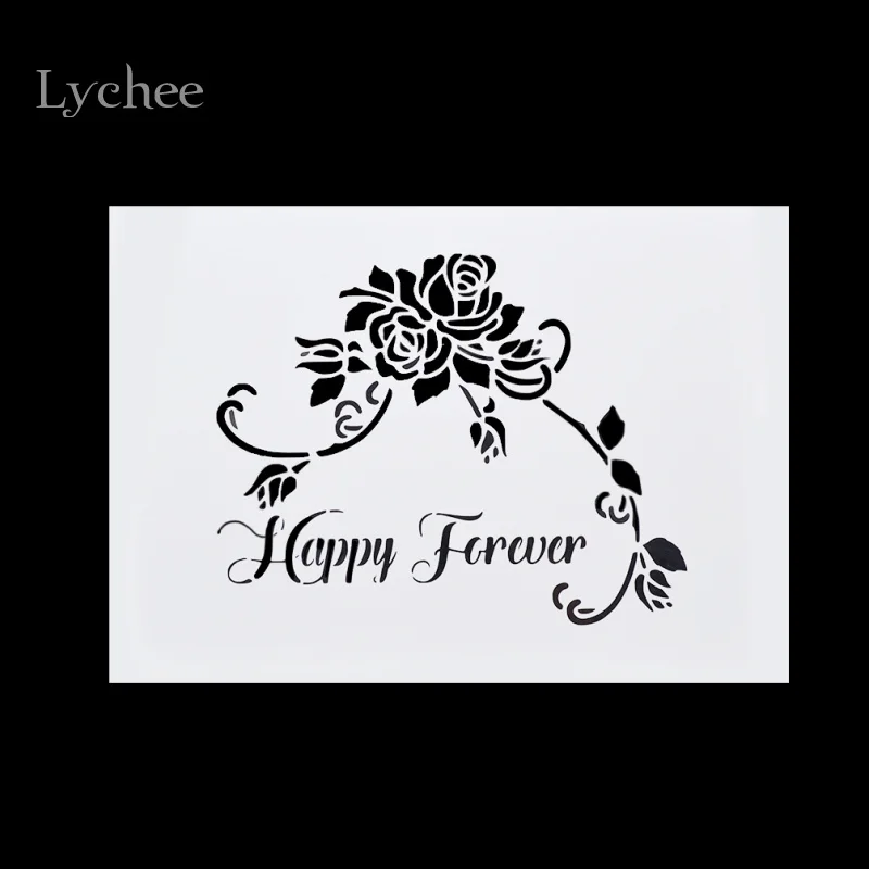 Скрапбукинговая карта DIY альбом маскирующий спрей нарисованный шаблон трафареты