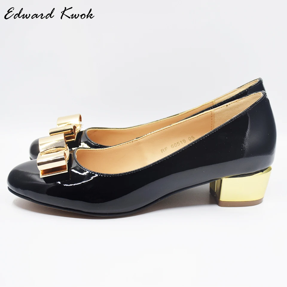 Женские брендовые туфли лодочки из натуральной кожи на квадратном каблуке