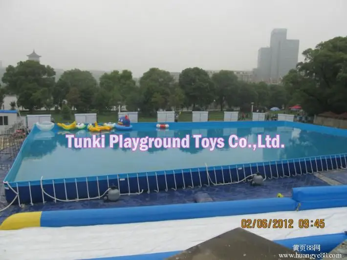 

6*3*1.3m Giant Above Ground PVC Frame Pools, Steel Metal Frame Swimming Pool, Water Park Frame Pool For Sale