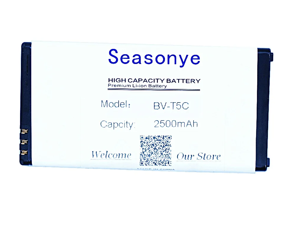 Seasonye 2500 мАч 9.5Wh BV-T5C / BV T5C BVT5C телефон аккумулятор + отвертка инструменты чехол с